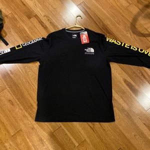 North Face x National Geographic long sleeve tee